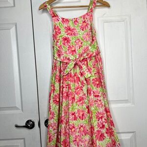 Bonnie Jean Girls tea length floral dress